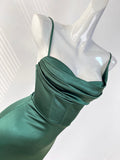 style breast pad high slit suspender dress party dress HZ1024