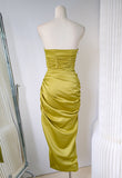 satin hip-hugging birthday dress HZ1024