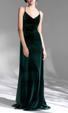 Vintage Velvet French Evening Dress HZ1024