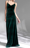Vintage Velvet French Evening Dress HZ1024