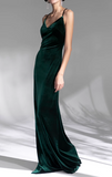 Vintage Velvet French Evening Dress HZ1024