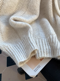 Korean style loose hooded new autumn and winter hot-selling thickened knitted women's sweater HZ1024