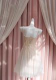 suspender dress tulle sequin party birthday dress HZ1024