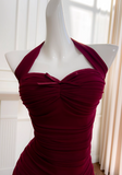 tight dress halter neck evening dress birthday dress HZ1024