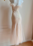 strapless mermaid dress, party dress HZ1024