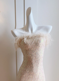 strapless mermaid dress, party dress HZ1024