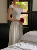 pure desire style one-shoulder niche high-end waist temperament women's dress HZ1024