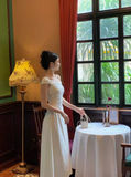 pure desire style one-shoulder niche high-end waist temperament women's dress HZ1024