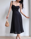 retro suspender tea dress HZ1024