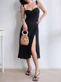 retro suspender tea dress HZ1024