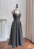 halter neck A-line dress HZ1024