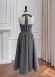 halter neck A-line dress HZ1024