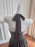 halter neck A-line dress HZ1024