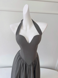 halter neck A-line dress HZ1024