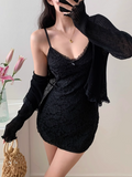 Slim Suspender Short Dress HZ1024
