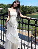Birthday Party Dresses Under $160??White Ruffled Layered Fairytale Graduation Prom Dresses HZ1024