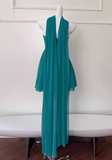 blue A-line strapless chiffon short prom dress, lake blue homecoming dress HZ1024