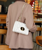 high-end temperament versatile chain shoulder crossbody women's small square bag HZ1024