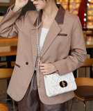 high-end temperament versatile chain shoulder crossbody women's small square bag HZ1024