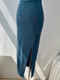 Swing Neck Suspender Dress Party Dress HZ1024