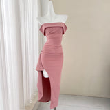strapless slim dress party dress HZ1024