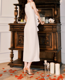 ruffled suspender dress temperament banquet dress HZ1024