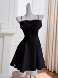 Bow Short Suspender Dress HZ1024