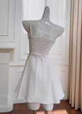 Bow Short Suspender Dress HZ1024