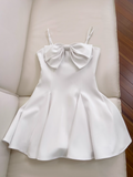 Bow Short Suspender Dress HZ1024