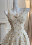 suspender tea break dress birthday dress HZ1024