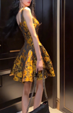 3D Flower Sling Dress HZ1024