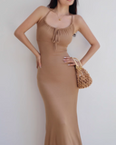 Fit Halter Long Dress HZ1024