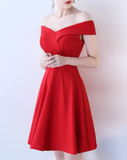Off Shoulder Dress Elegant Banquet Dress HZ1024