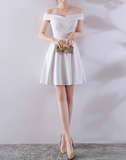 Off Shoulder Dress Elegant Banquet Dress HZ1024