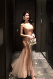 retro sequined mesh dress Party dress HZ1024