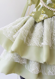 Green A-line Mesh Lace Sequined Short Prom Dress Homecoming Dress HZ1024