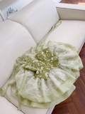 Green A-line Mesh Lace Sequined Short Prom Dress Homecoming Dress HZ1024