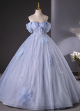 Sweetheart Neck Tulle Long Prom Dress, Sweet Formal Dress HZ1024