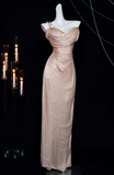satin long prom dress, formal dress HZ1024