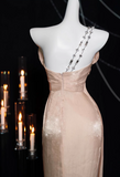 satin long prom dress, formal dress HZ1024