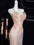 satin long prom dress, formal dress HZ1024