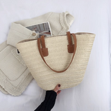 large capacity straw shoulder bag HZ1024