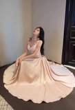 A-line suspender dress high-end temperament dress HZ1024