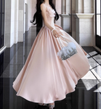 A-line suspender dress high-end temperament dress HZ1024