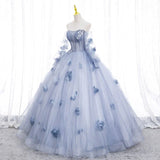 Off Shoulder Tulle Long Prom Dress, Sweet Long Formal Dress HZ1024