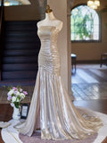 Strapless Long Prom Dress, Beautiful Evening Party Dress HZ1024