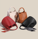 trendy red niche versatile portable bucket bag HZ1024