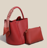 trendy red niche versatile portable bucket bag HZ1024