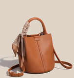 trendy red niche versatile portable bucket bag HZ1024