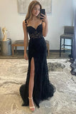 Mermaid Lace Long Prom Dress, Purple Formal Evening Dress HZ1024